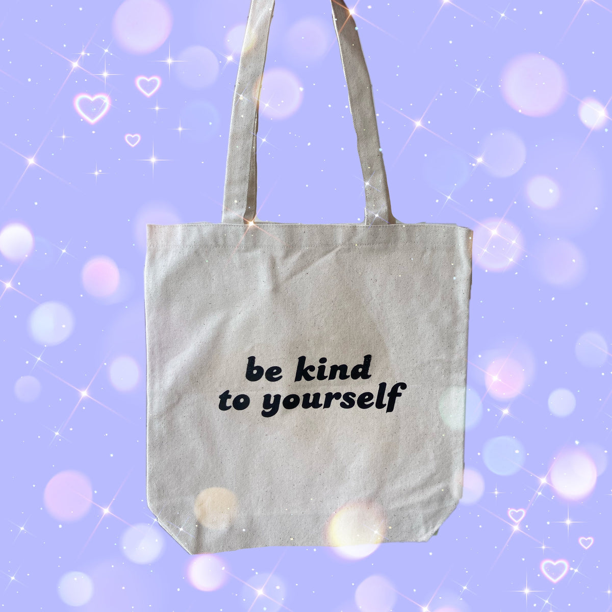 Be kind to yourself tote bag | tote bag |cute bag | valentines | bags | cute totes | tote bag gift ideas | cute bags for gifting |