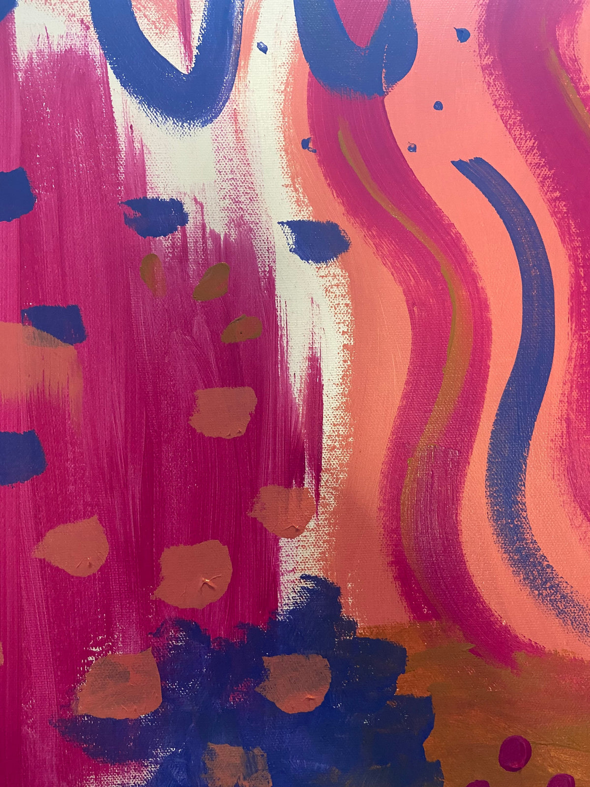 through rose colored glasses | original painting | wall art | abstract painting | black artists | art | acrylic painting | large painting
