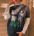 Taking care of dead plants tee | comfy tee | Halloween | cute shirt | Halloween shirt | plant lover | skeleton shirt | cute shirt | spooky