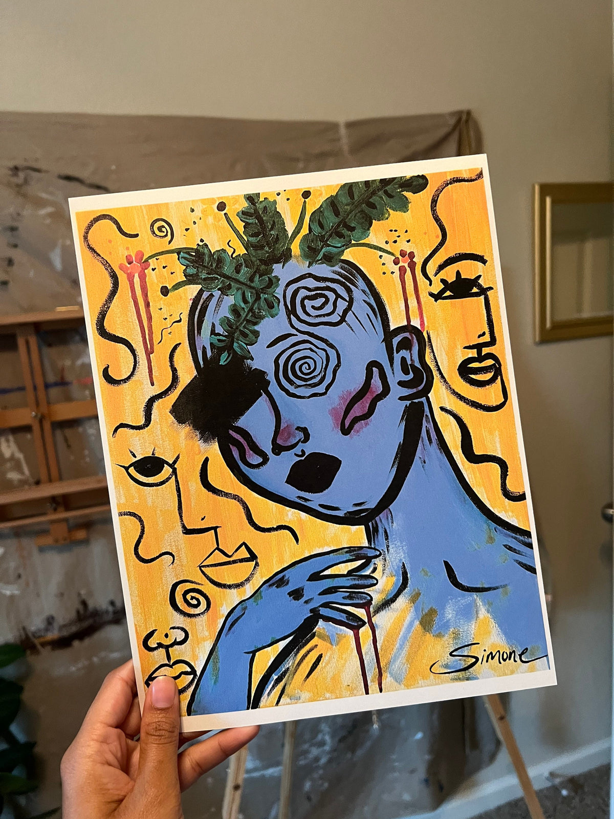 the growing pains of getting over it PRINT | original art print | art print | cool art prints | art | wall art