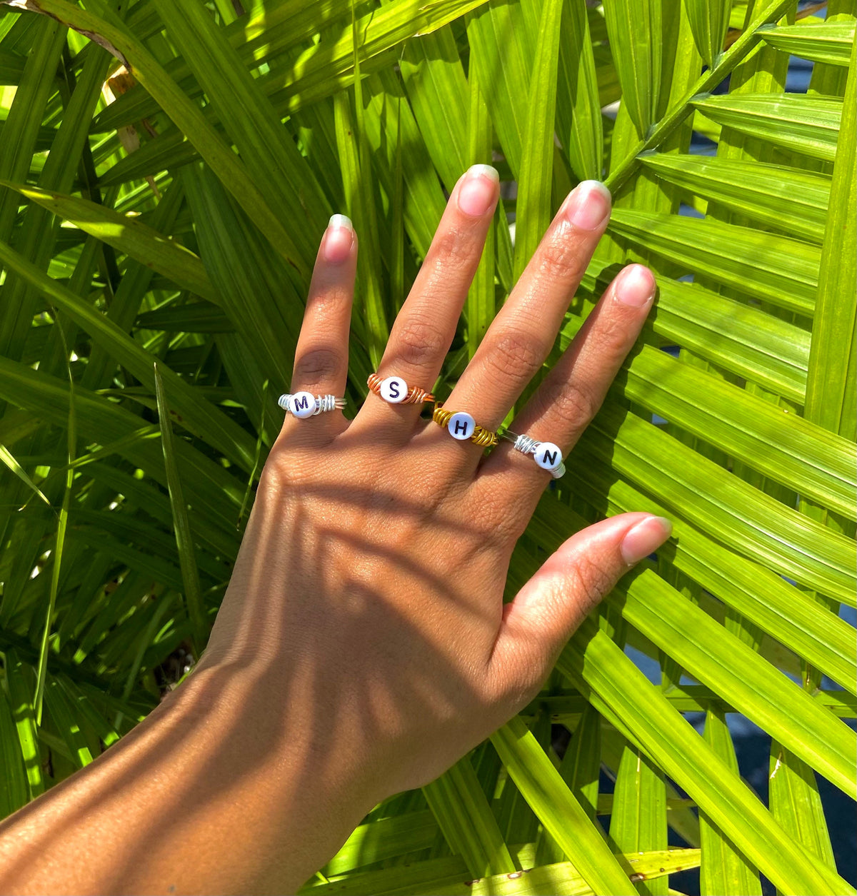 initial rings • a-z customizable letter ring • silver • rose gold • gold • monogram ring • personalized gift • alphabet rings