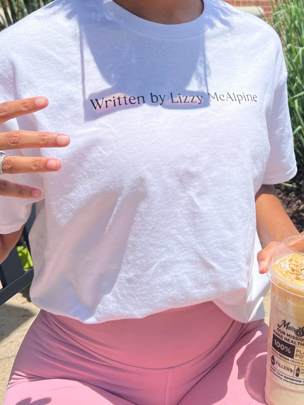 written by Lizzy mcalpine shirt. Lizzie mcalpine shirt. Lizzie mcalpine fan. Older album. Five seconds flat. Girl tee. Cute tee. Concert.