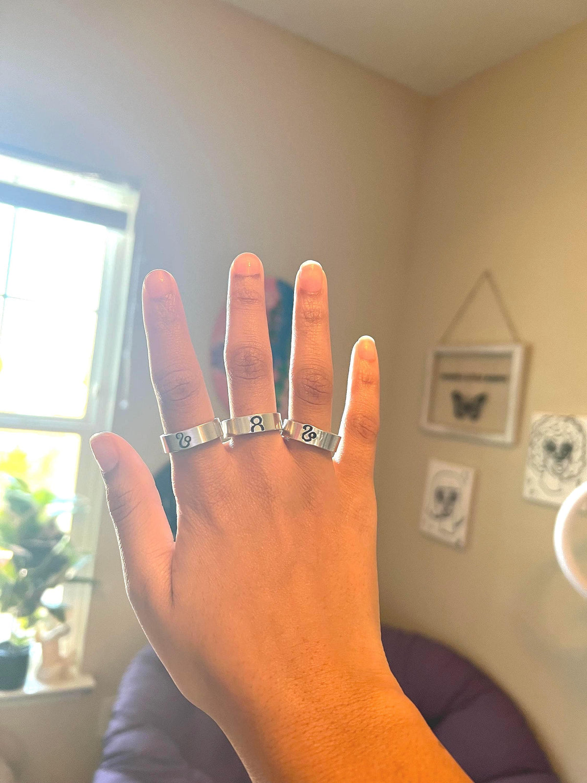 Zodiac sign rings | zodiac jewelry | stamped rings | stamped jewelry | custom jewelry | custom gifts | gifts for her | gifts valentine gift