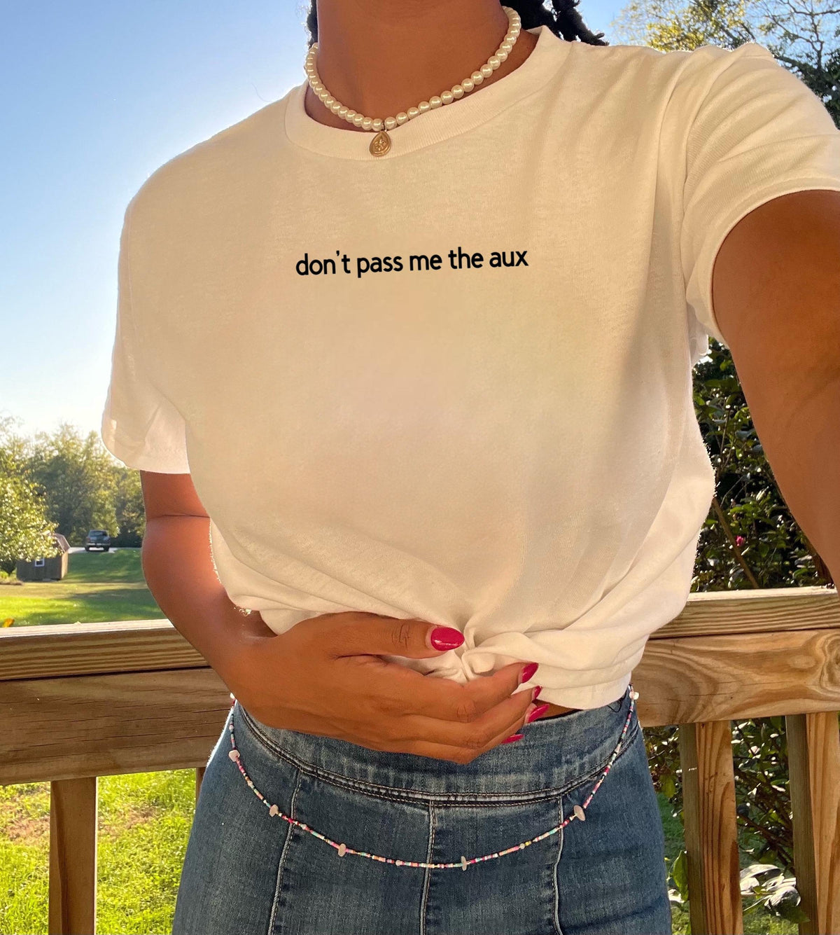 Don’t pass me the aux baby tee. Funny tee short. Phrase tee short. Pinterest tee shirt. Gift ideas