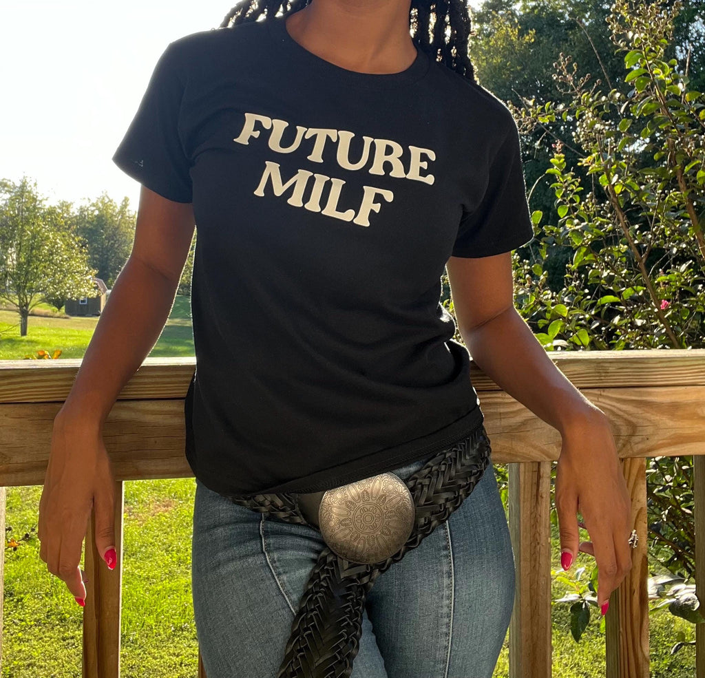 Future MILF BABY TEE . Funny shirts. bachelorette shirt. Future milf shirt. Gift ideas. Going out shirt . Pregnancy announcement shirt .
