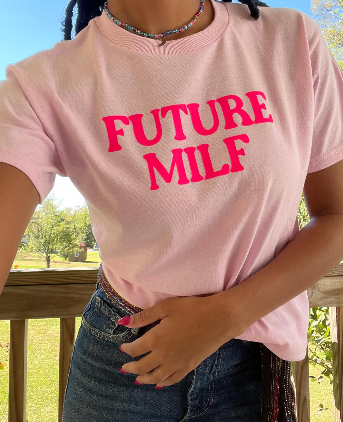 Future MILF BABY TEE . Funny shirts. bachelorette shirt. Future milf shirt. Gift ideas. Going out shirt . Pregnancy announcement shirt .