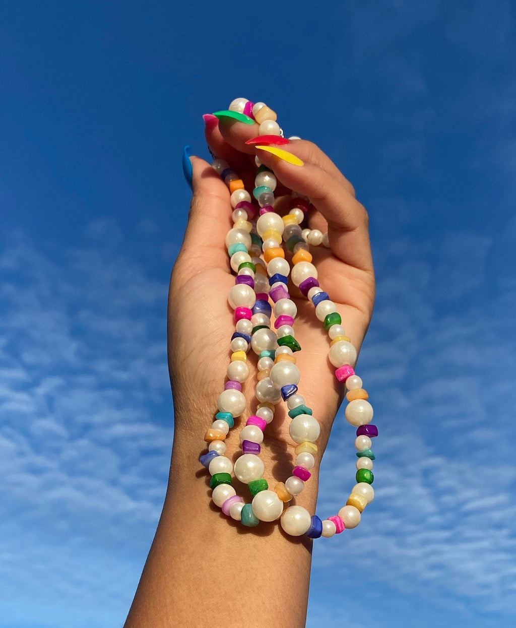 rainbow rock chokers | rainbow valentine collection | colorful jewelry | beaded choker | beaded necklace | beaded jewelry | valentine gift