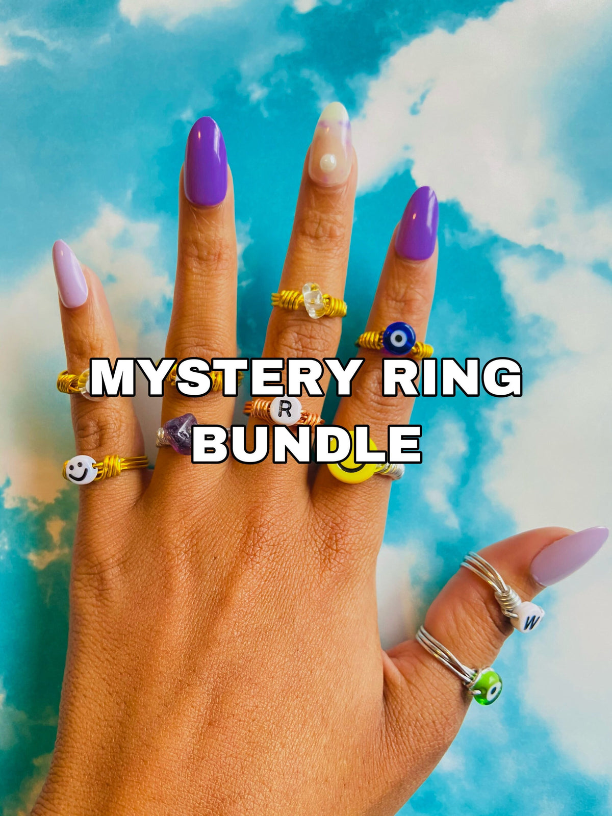 RING MYSTERY BUNDLES | 3 MYSTERY RINGS!!! wire wrapped rings | handmade rings | trendy rings | cute rings | gold rings | silver rings | ring bundles |