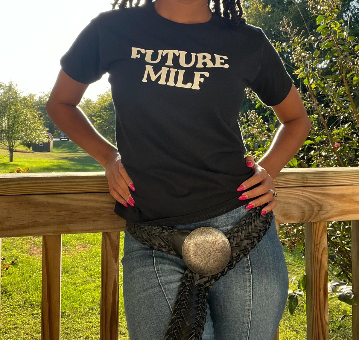 Future MILF BABY TEE . Funny shirts. bachelorette shirt. Future milf shirt. Gift ideas. Going out shirt . Pregnancy announcement shirt .