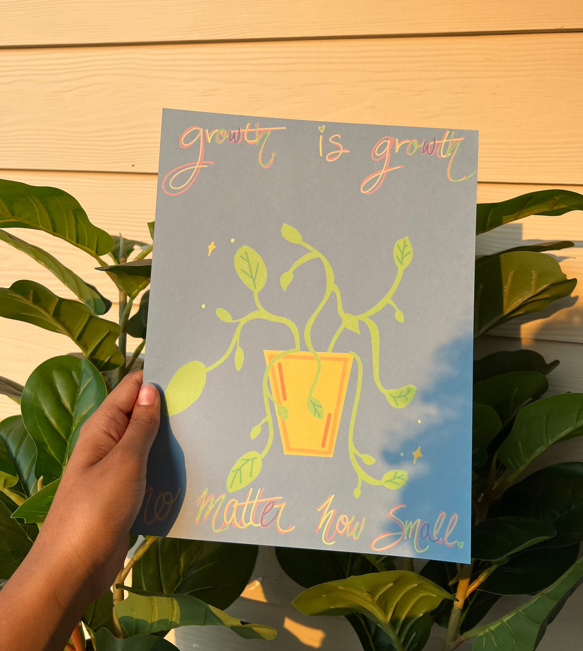 growth print | art print | wall art | plant print | trendy wall art | art | original prints