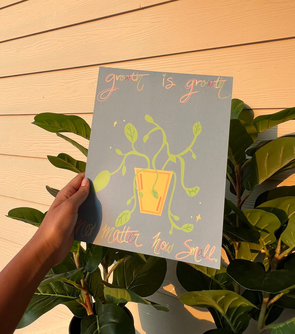 growth print | art print | wall art | plant print | trendy wall art | art | original prints