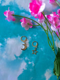 star and moon hair charms | hair jewelry | metal hair charms | metal hair jewelry | hair accessories | hair clips |