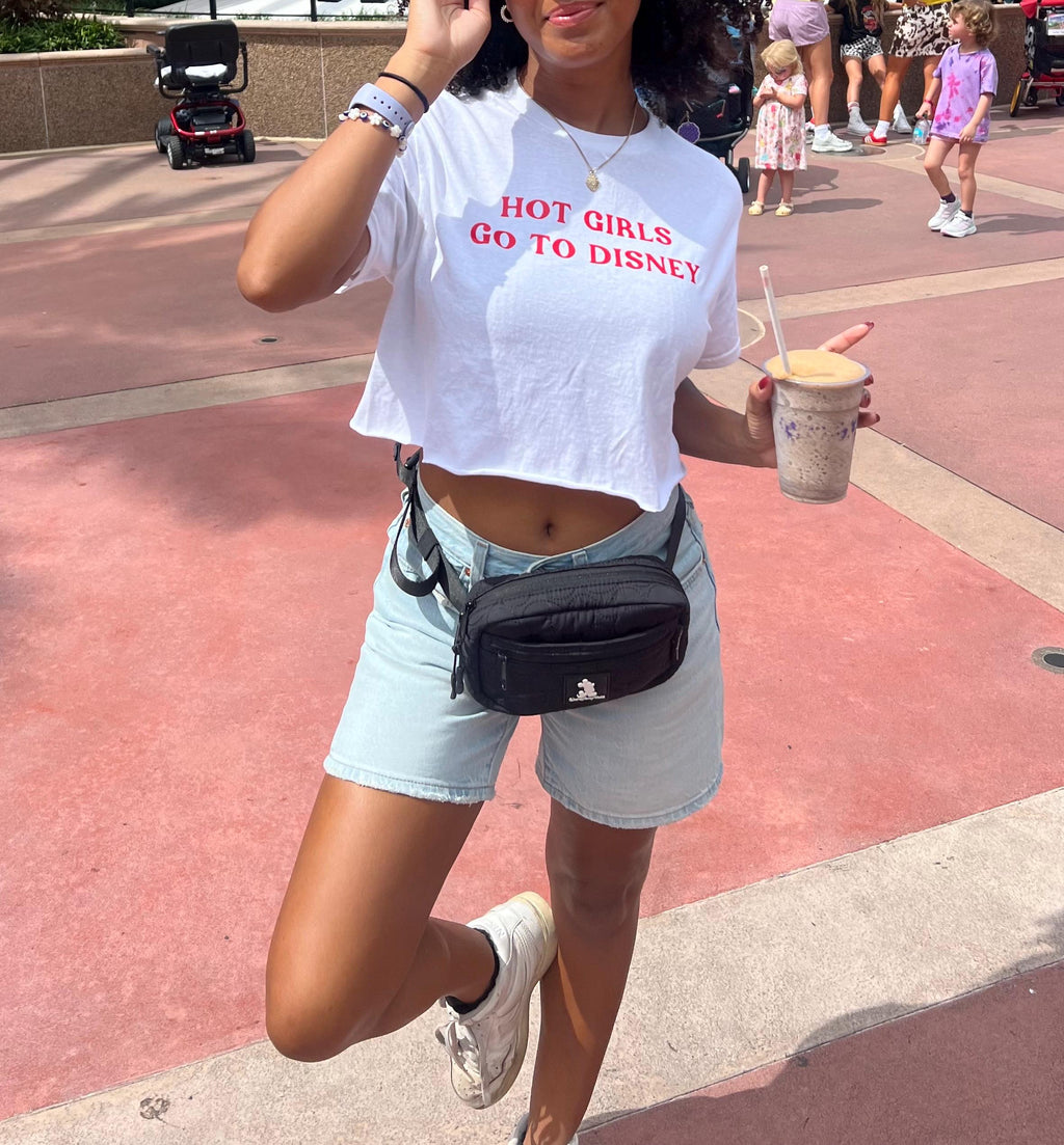 Hot girls go to Disney tee shirt. Hot girls shirt. Cute Disney shirt. Aesthetic Disney shirt. Pinterest Disney. Gifts for Disney lovers