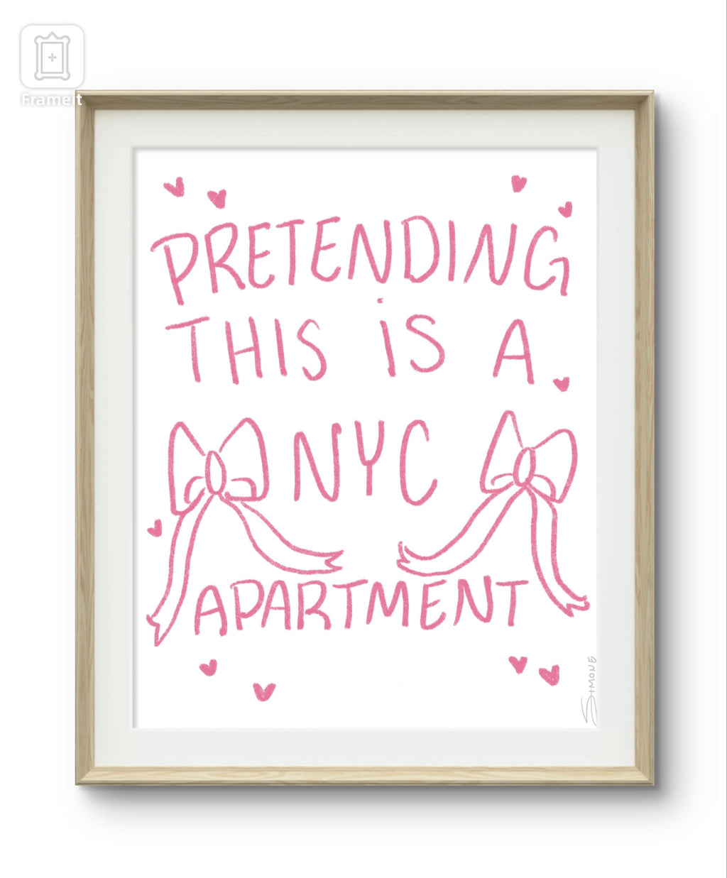 pretending this is a nyc apartment art print| modern art print | unique wall art | colorful wall art | Pinterest | bedroom decor | poster