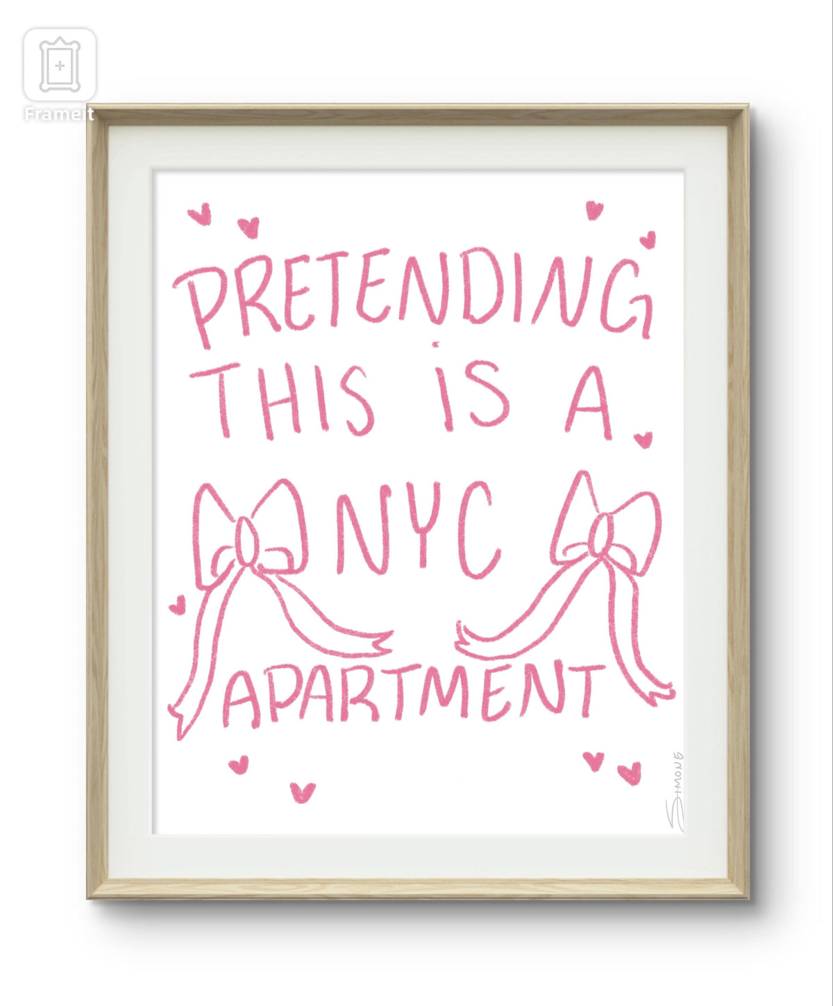 pretending this is a nyc apartment art print| modern art print | unique wall art | colorful wall art | Pinterest | bedroom decor | poster