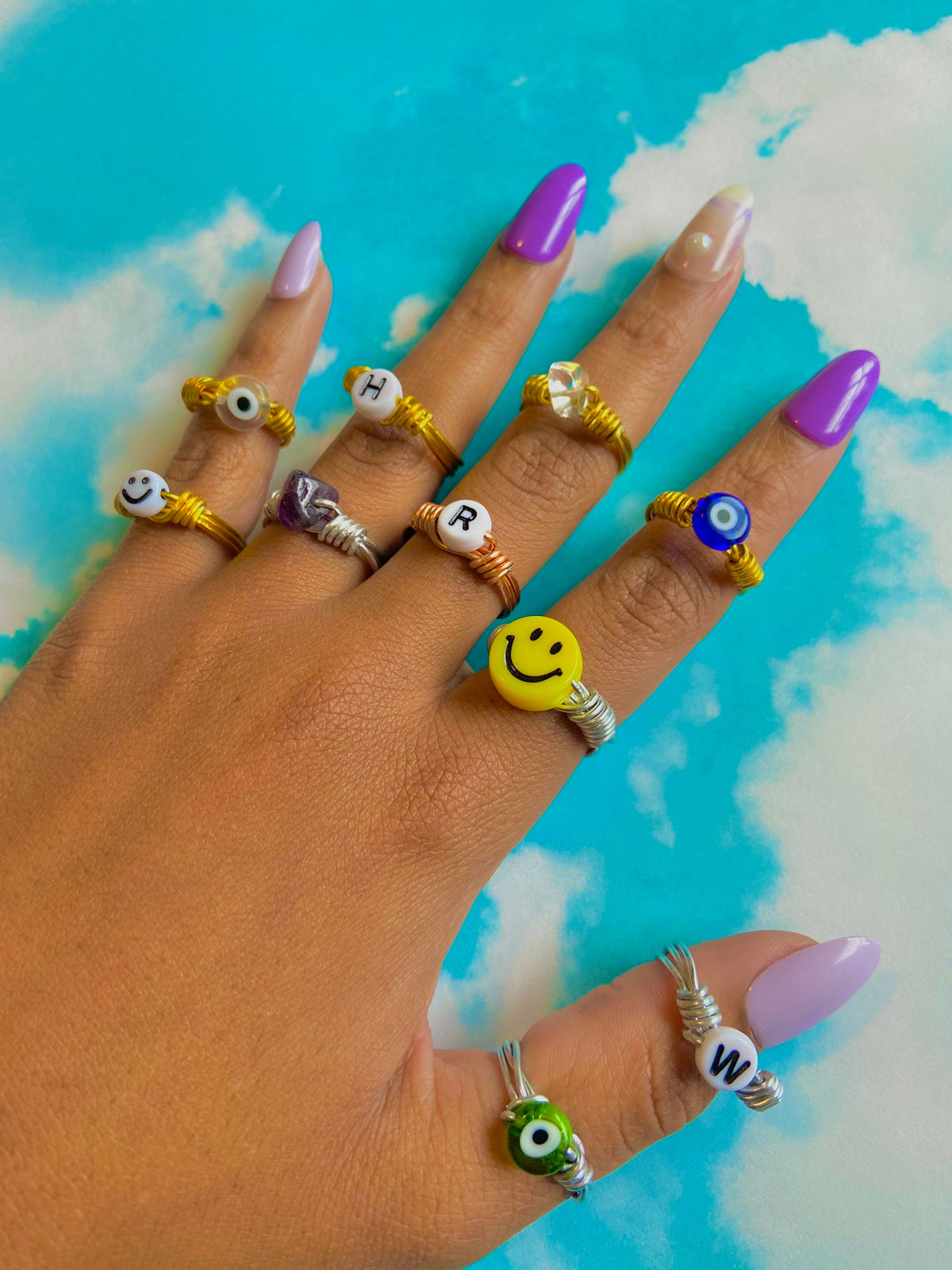 RING MYSTERY BUNDLES | 3 MYSTERY RINGS!!! wire wrapped rings | handmade rings | trendy rings | cute rings | gold rings | silver rings | ring bundles |