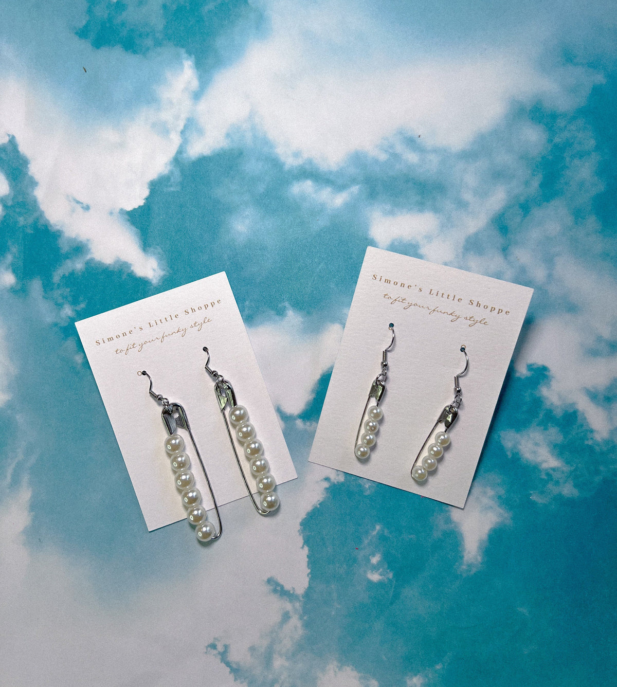 safety pearl earrings | safety pin earrings | safety pin | everyday earrings | jewelry | earrings | jewelry | cute earrings |