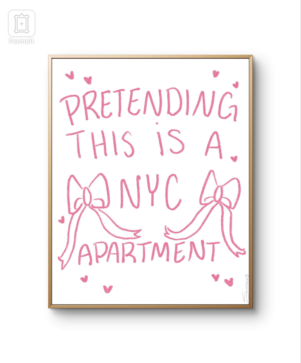 pretending this is a nyc apartment art print| modern art print | unique wall art | colorful wall art | Pinterest | bedroom decor | poster