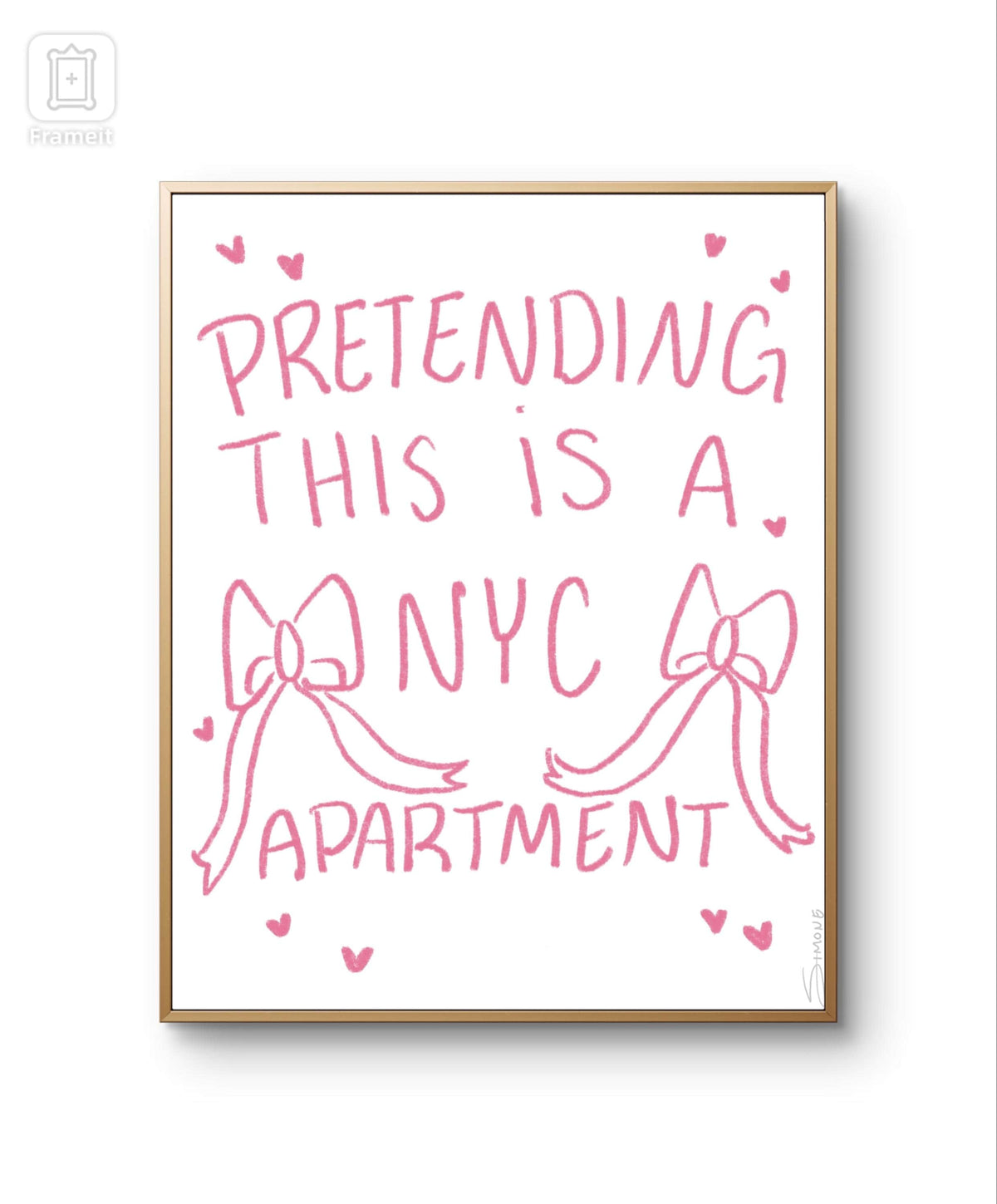 pretending this is a nyc apartment art print| modern art print | unique wall art | colorful wall art | Pinterest | bedroom decor | poster