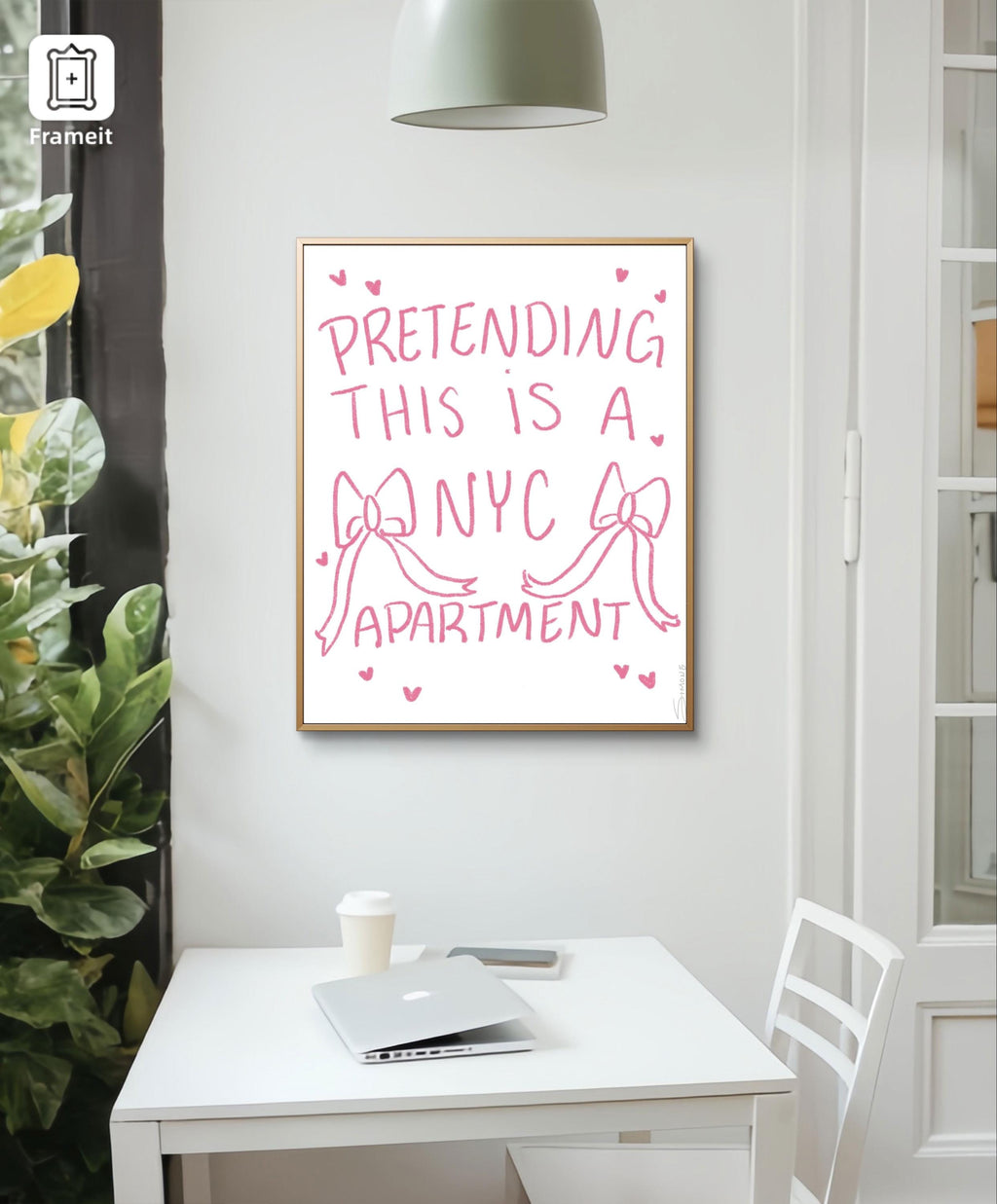pretending this is a nyc apartment art print| modern art print | unique wall art | colorful wall art | Pinterest | bedroom decor | poster
