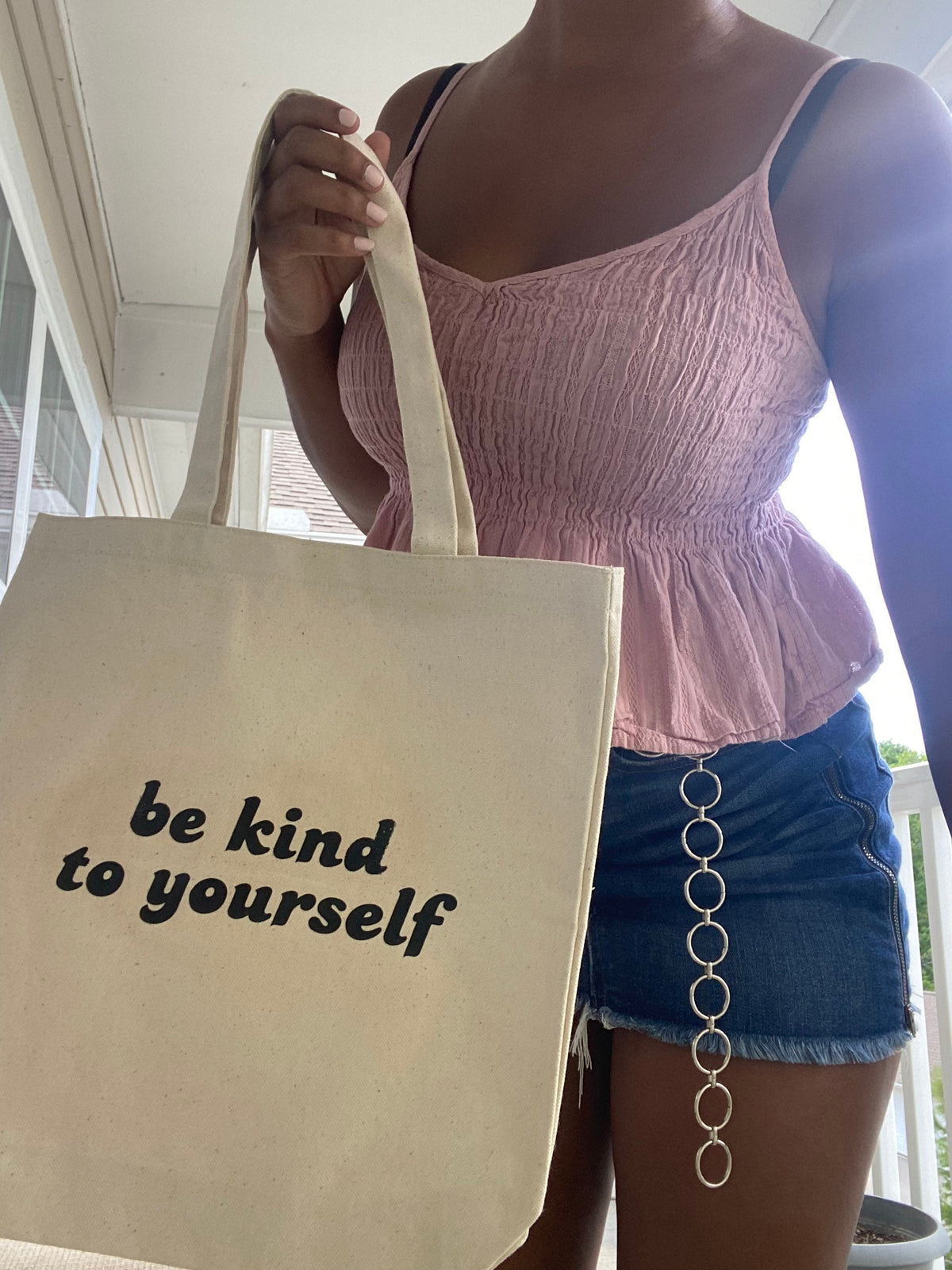 Be kind to yourself tote bag | tote bag |cute bag | valentines | bags | cute totes | tote bag gift ideas | cute bags for gifting |