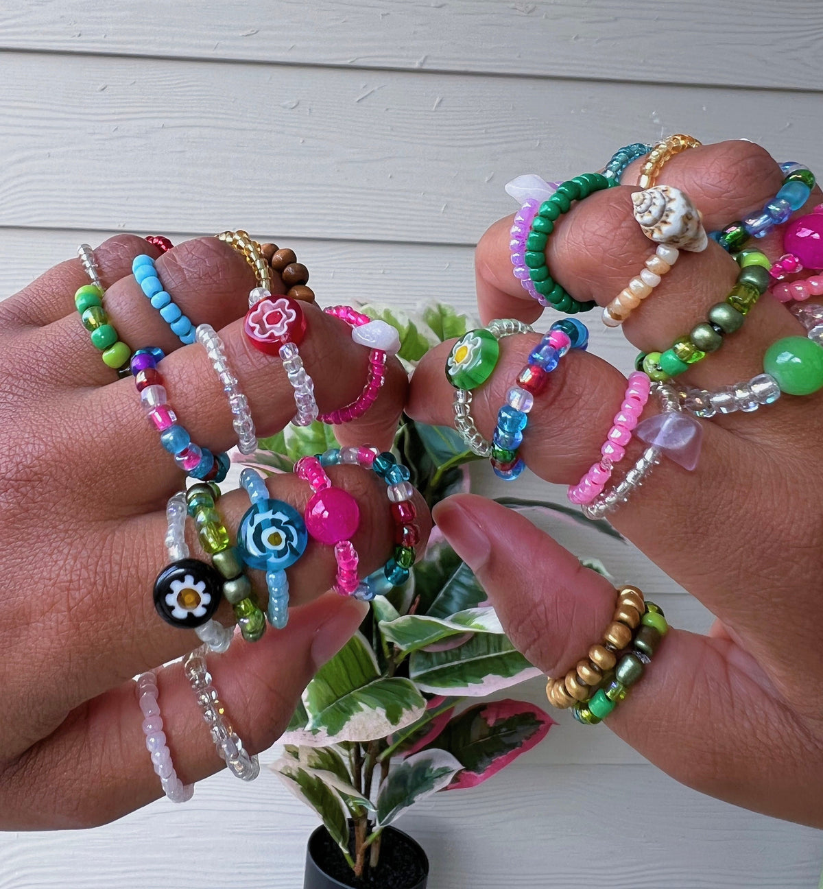 beaded ring bundles! | cute beaded rings | ring bundles | beaded rings | cute rings | ring sets | mystery ring bundles | Valentine’s Day