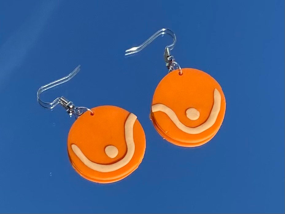 boob earrings | clay earrings | polymer clay | feminine | boob | breasts | colorful | hypoallergenic | feminists | body | gift ideas for her