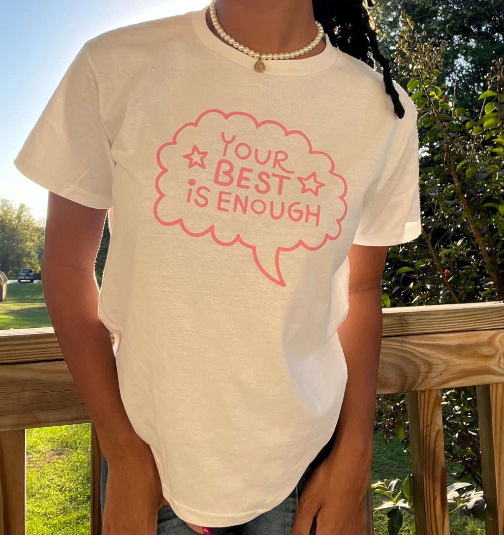 Your Best is Enough baby tee. Inspirational shirt . Women’s t shirts. Cute tshirts . Cute shirts. Inspo shirts. Positive shirts.Be kind. Enough