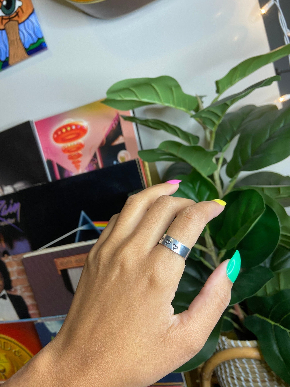 triple heart rings | adjustable ring | customizable ring | custom jewelry | stamped ring | stamped jewelry | gifts for her | Valentine’s Day