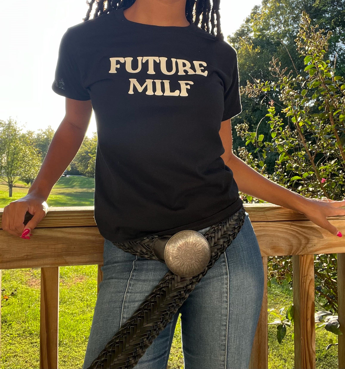 Future MILF BABY TEE . Funny shirts. bachelorette shirt. Future milf shirt. Gift ideas. Going out shirt . Pregnancy announcement shirt .