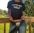 Future MILF BABY TEE . Funny shirts. bachelorette shirt. Future milf shirt. Gift ideas. Going out shirt . Pregnancy announcement shirt .