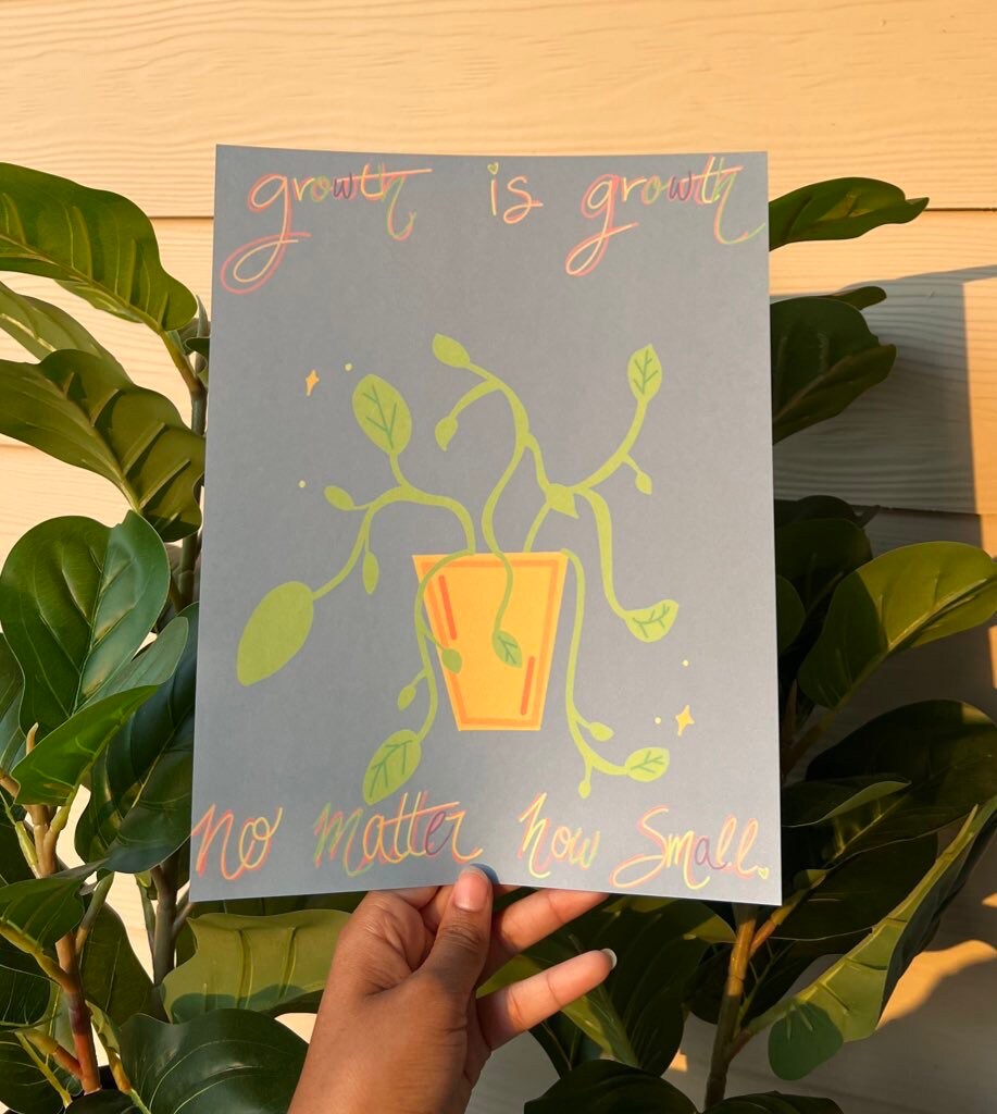 growth print | art print | wall art | plant print | trendy wall art | art | original prints