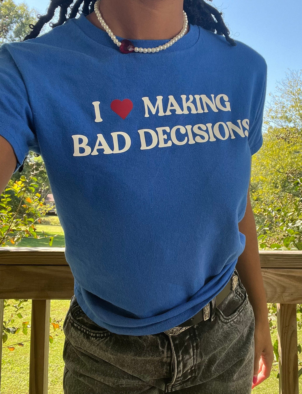 I love making bad decisions baby tee | I heart tee | heart tee shirt |  I heart making bad decisions shirt | funny shirt | funny baby tee