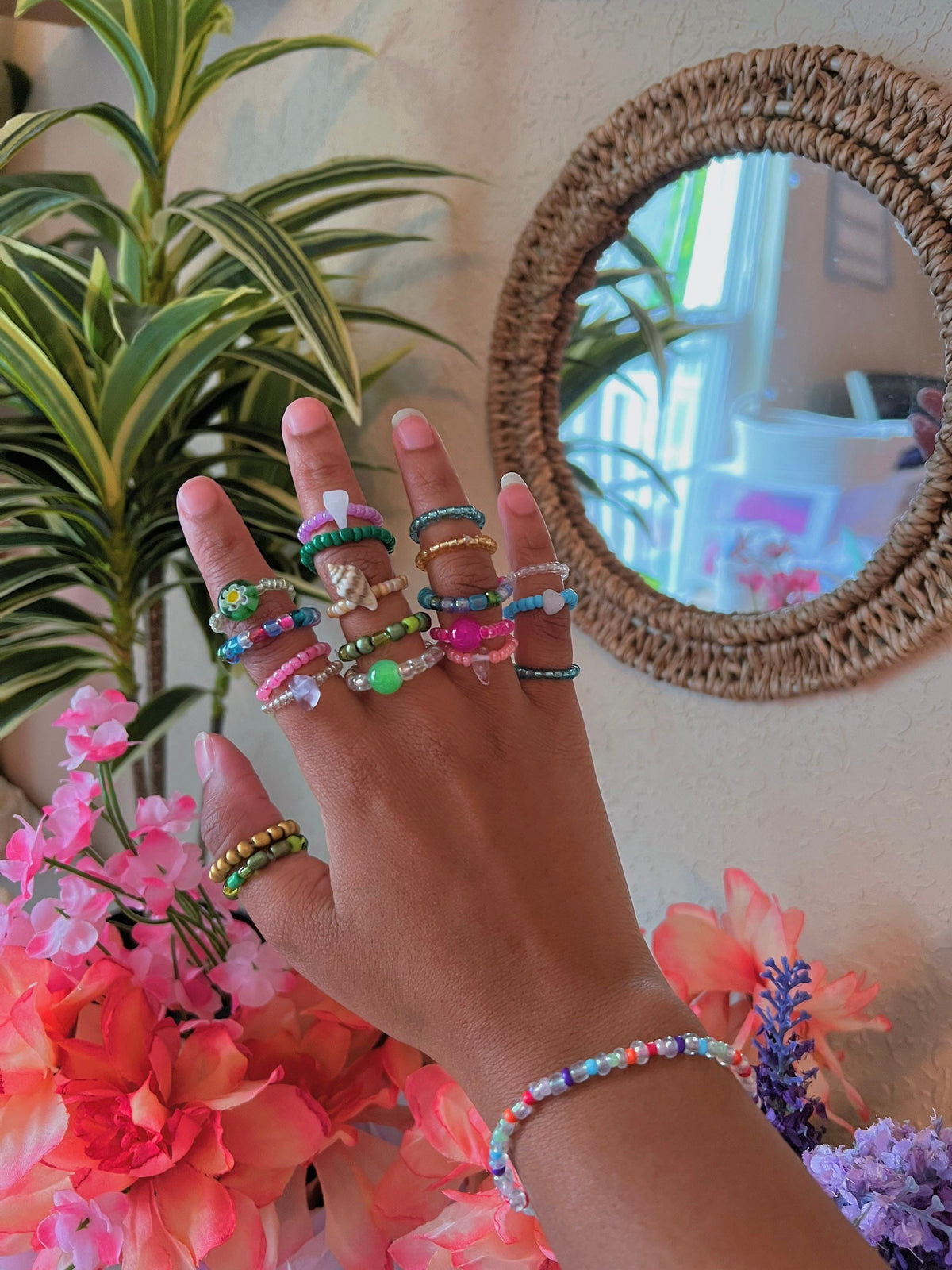 beaded ring bundles! | cute beaded rings | ring bundles | beaded rings | cute rings | ring sets | mystery ring bundles | Valentine’s Day