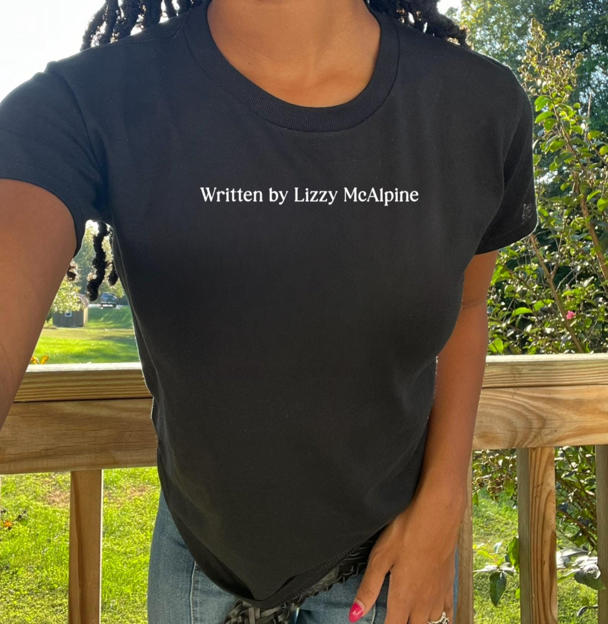 written by Lizzy mcalpine shirt. Lizzie mcalpine shirt. Lizzie mcalpine fan. Older album. Five seconds flat. Girl tee. Cute tee. Concert.