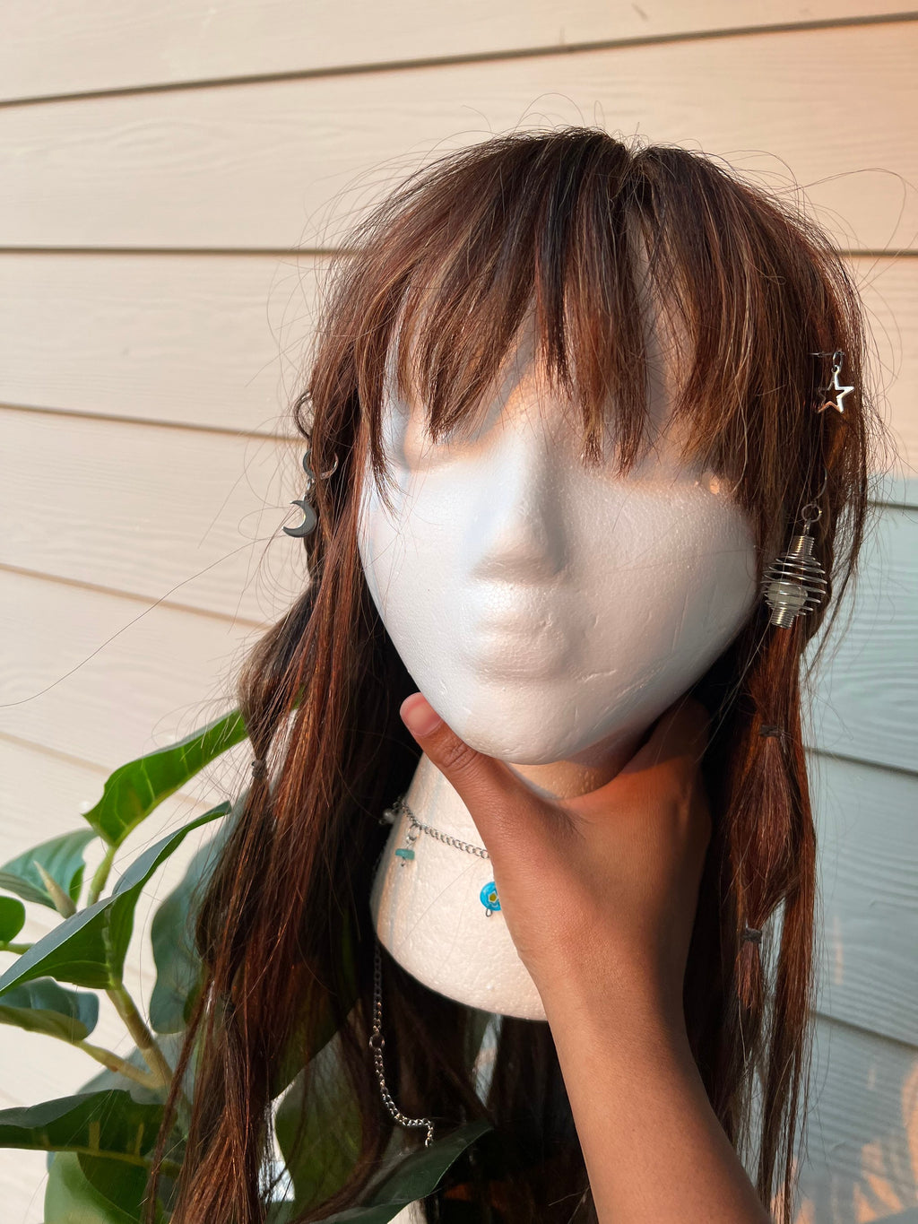 star and moon hair charms | hair jewelry | metal hair charms | metal hair jewelry | hair accessories | hair clips |