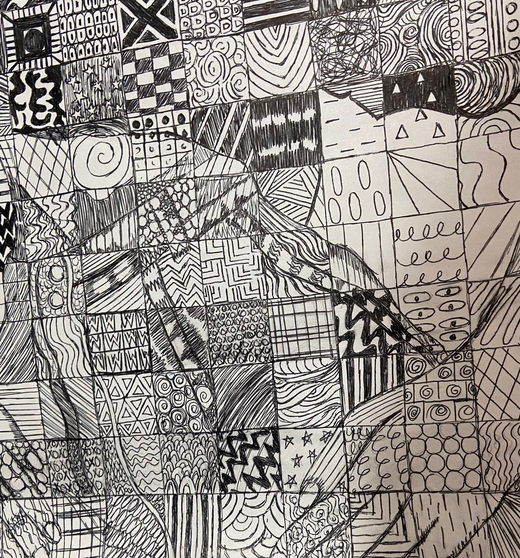 quen | original pen and ink drawing | illustration | wall art | intricate wall art | art | drawing | quenlin blackwell