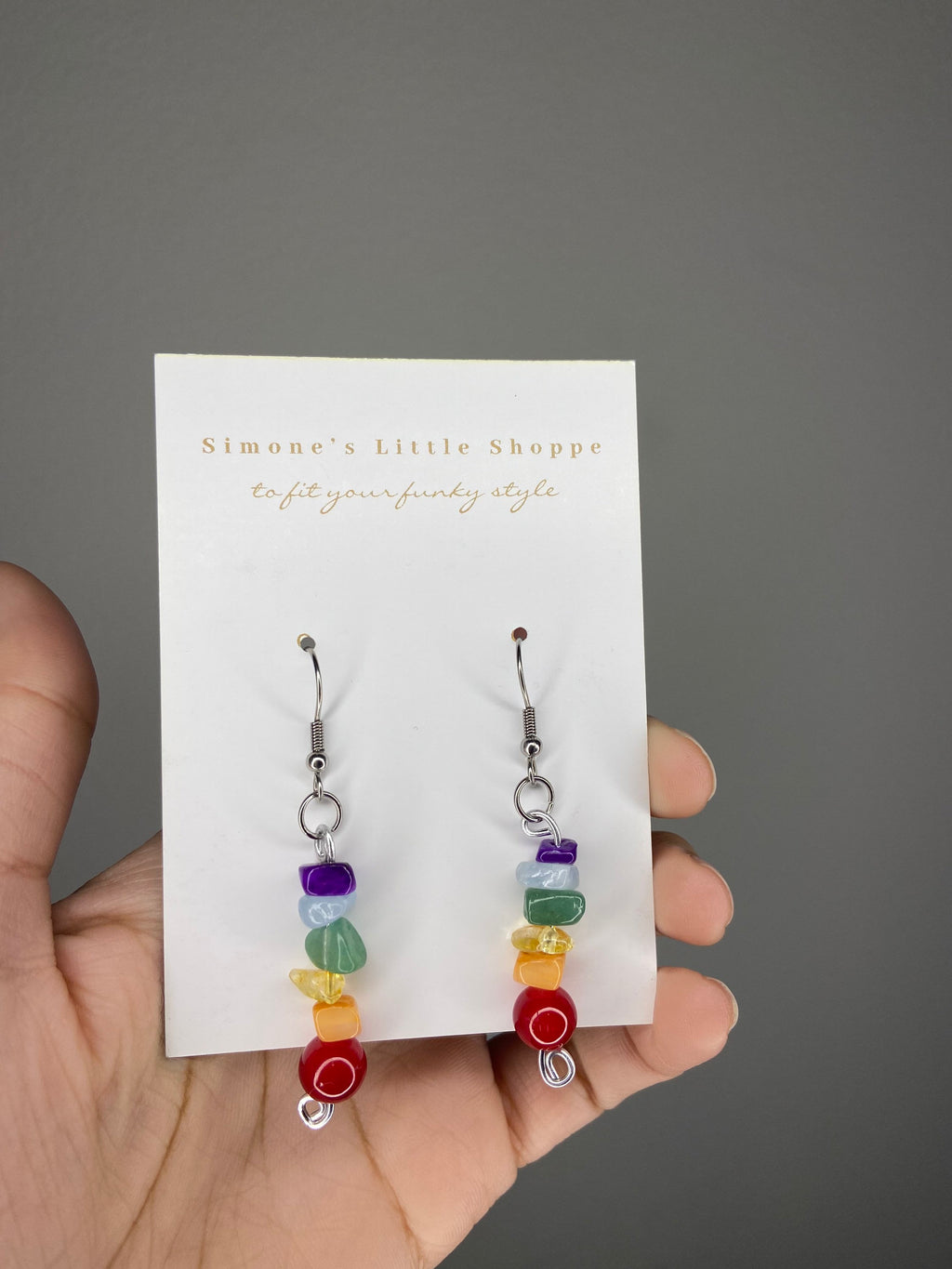rainbow dangle earrings | rainbow valentine collection | jewelry | rainbow earrings | pride jewelry | colorful earrings | valentines gift