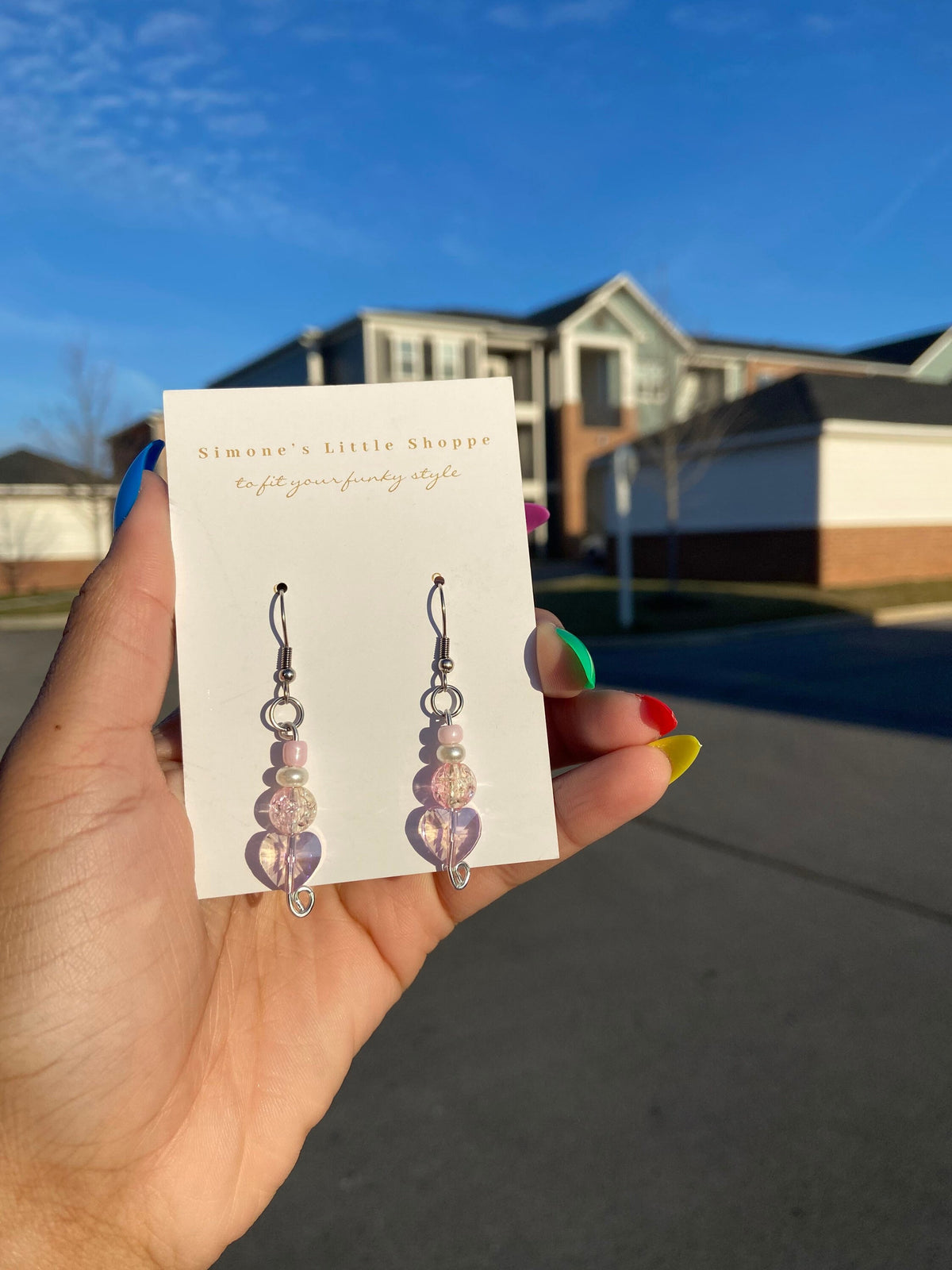 my valentine earrings | rainbow valentine collection | earrings | pink earrings | heart jewelry | Valentine’s Day | for her | cute earrings