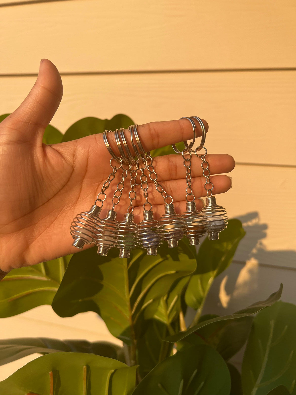 crystal keychains | crystal cages | hippie keychains | cute keychains | crystals | rose quartz keychain | valentines day | stocking stuffers
