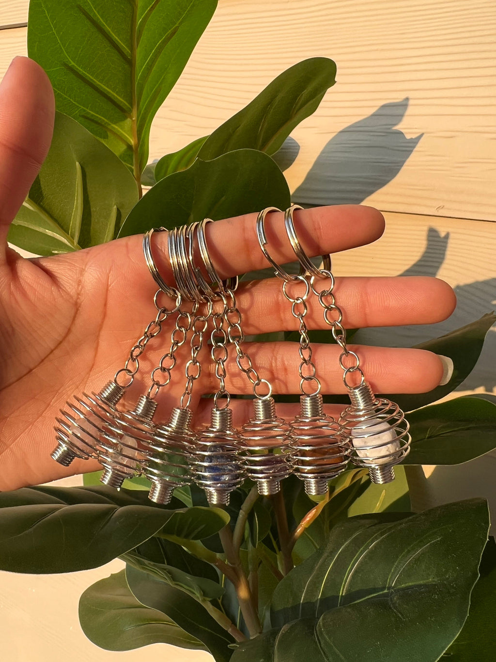 crystal keychains | crystal cages | hippie keychains | cute keychains | crystals | rose quartz keychain | valentines day | stocking stuffers