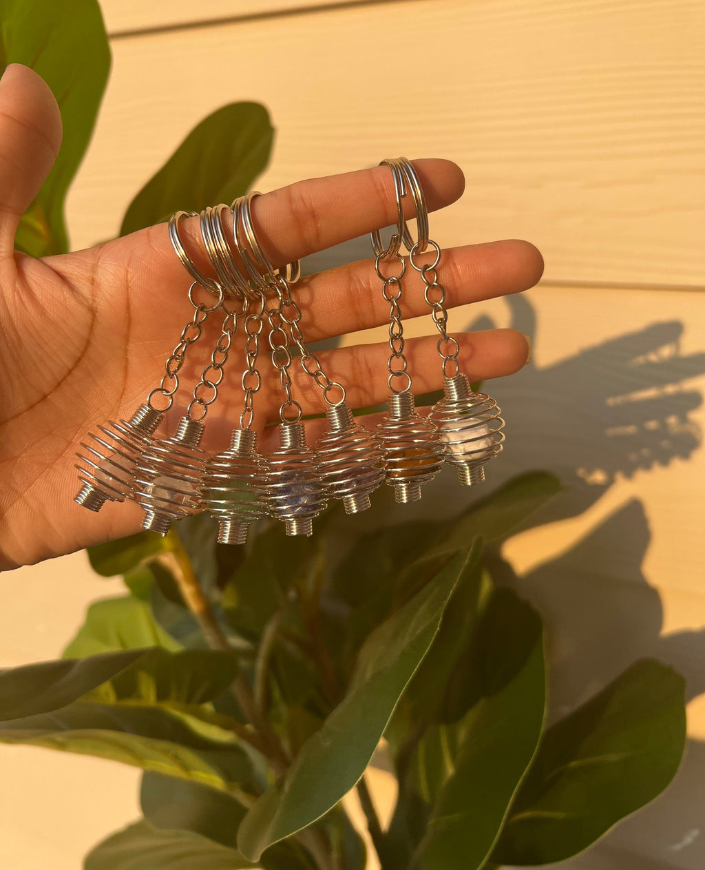 crystal keychains | crystal cages | hippie keychains | cute keychains | crystals | rose quartz keychain | valentines day | stocking stuffers