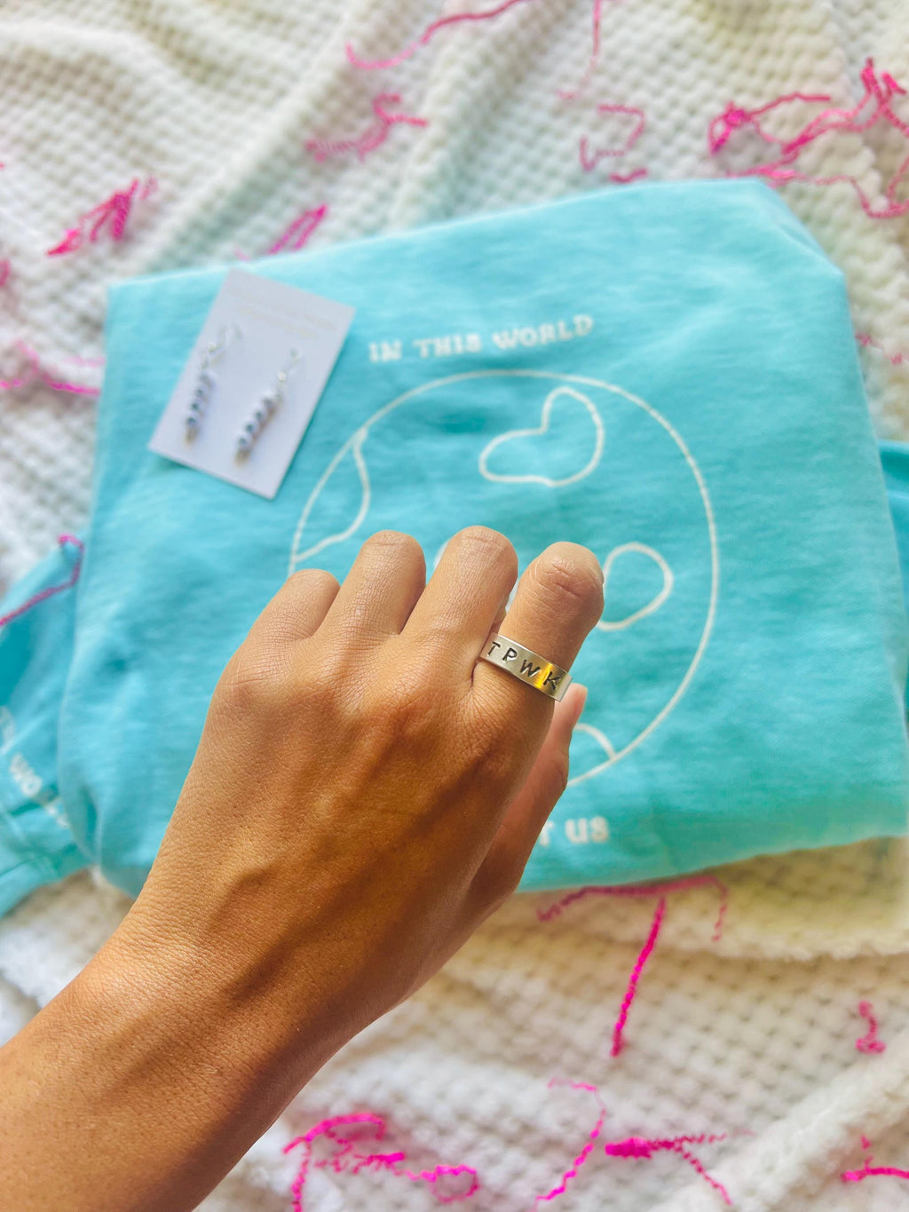 TPWK RINGS | stamped rings | adjustable rings | Harry styles | ring | treat people with kindness | Harry styles ring | one direction | gift