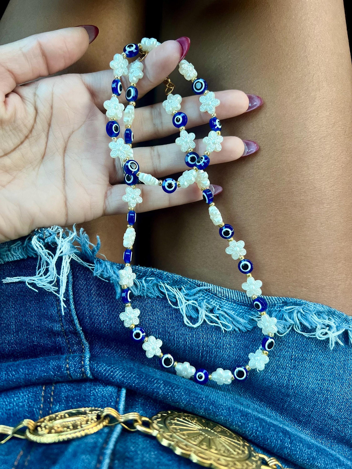 evil eye bracelet and necklace | jewelry set | evil eye jewelry | evil eye necklace | evil eye bracelet | gift sets | gift ideas | valentine