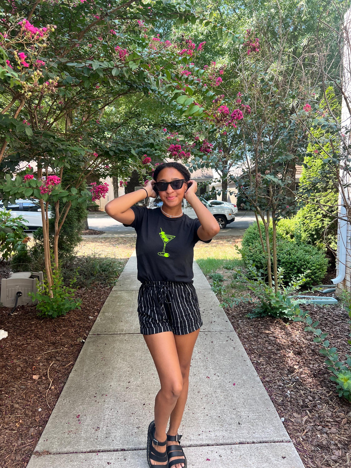 martini baby tee | Black baby tee | martini | martini shirt | gifts for martini lovers | tini time | martini obsessed |