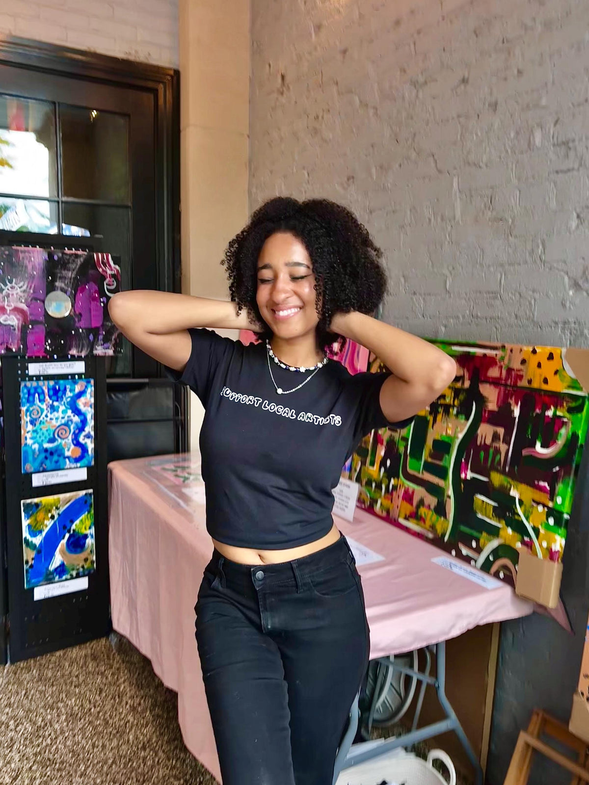 support local artists baby tee | baby tee| artists shirt | support small business short | art market shirt | support artists shirt | gifts