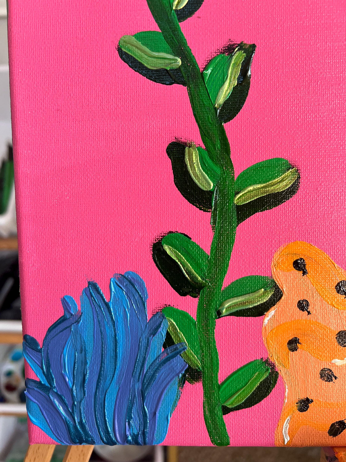 Bubblegum reef original painting | original art | original artwork | colorful | Simone’s Little Shoppe| wall decor | fish painting |